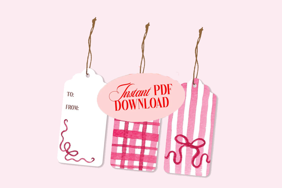 Add a Handmade Touch with Free Watercolour Gift Tags!