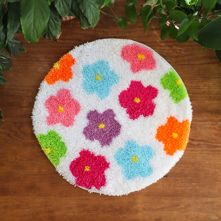 Craft Club Co Australia BLUE FLOWER POWER - Rug Bundle