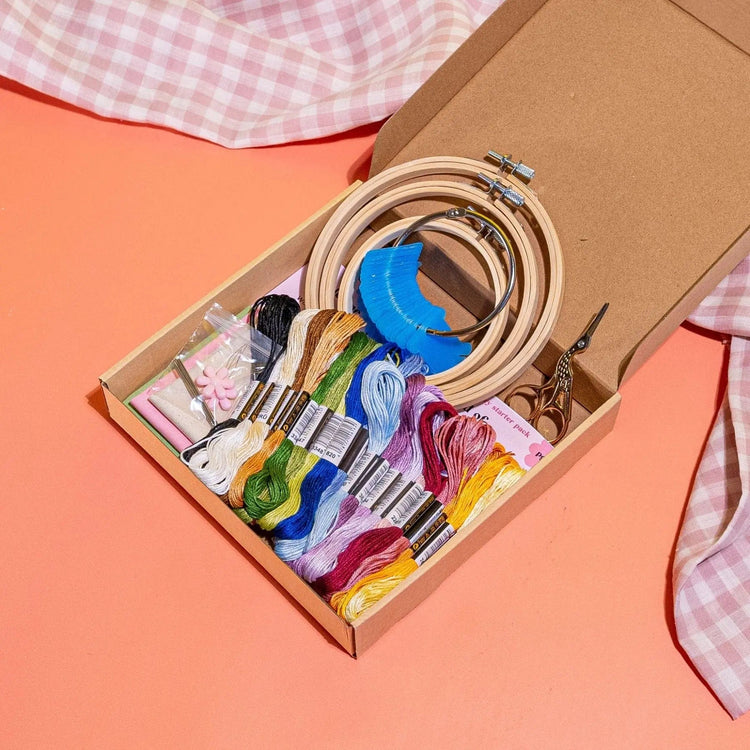 Craft Club Co Australia EMBROIDERY STARTER KIT - Create your own embroidery