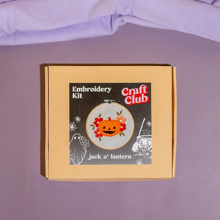 Craft Club Co Australia JACK O LANTERN Embroidery Kit