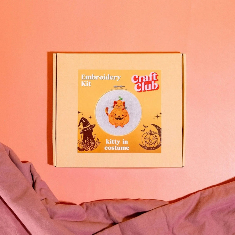 Craft Club Co Australia KITTY IN COSTUME Embroidery Kit
