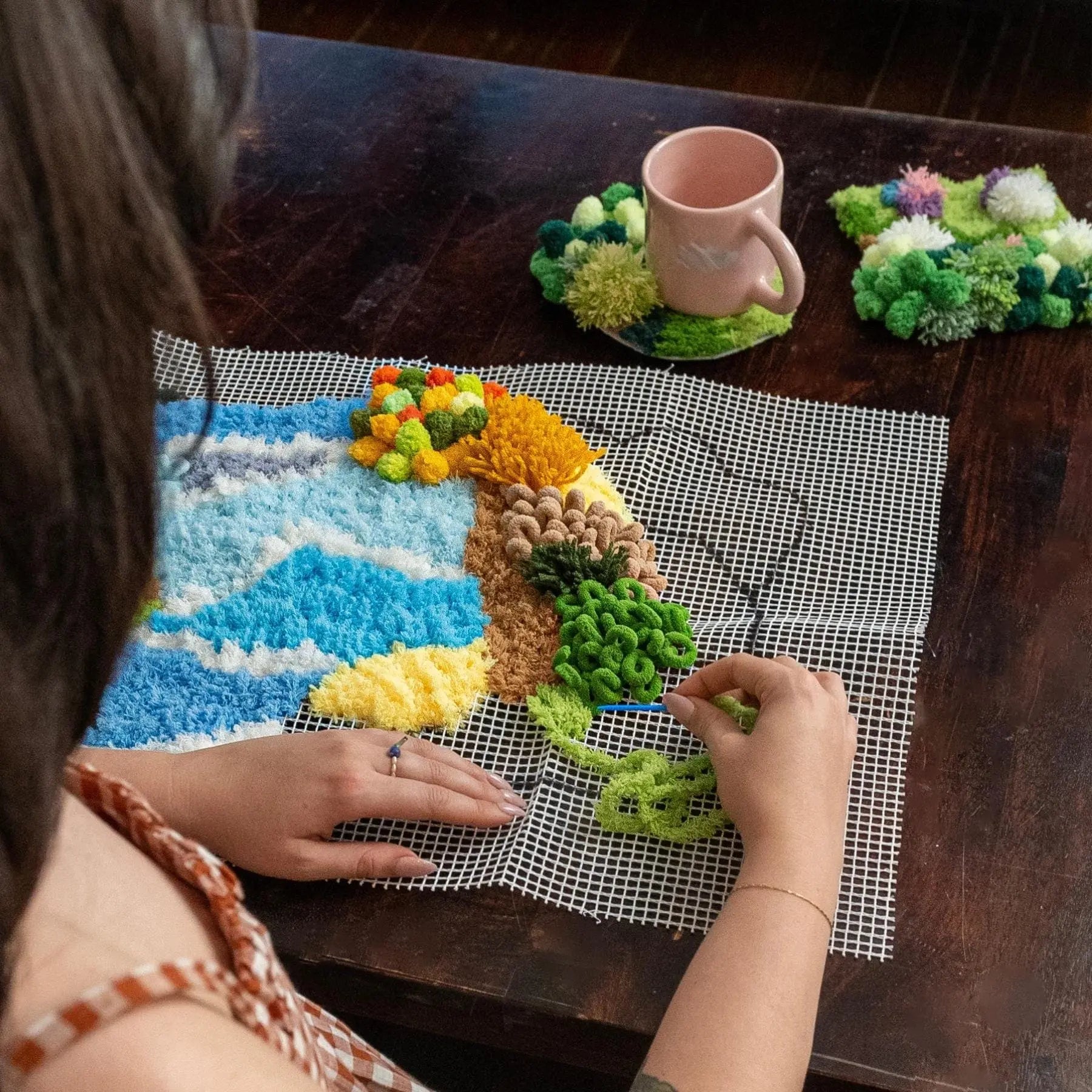 Craft Club Co Australia MOSS Coaster & Rug Bundle