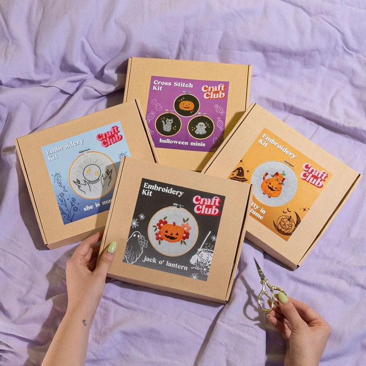 Craft Club Co Australia SPOOKY STITCHING Halloween Kit Bundle