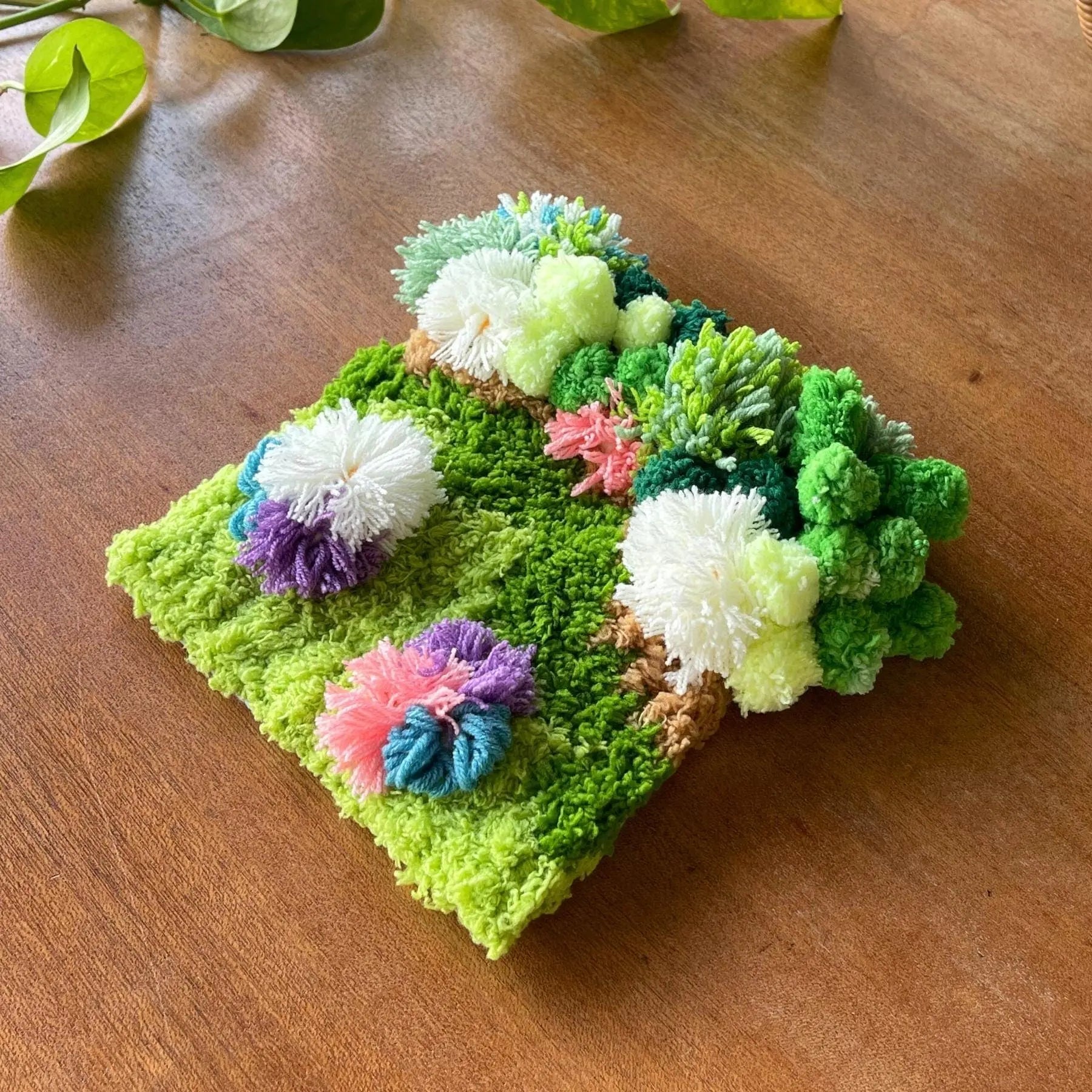 Craft Club Co Australia & NZ FLOWER PATCH Moss Rug Coaster Kit