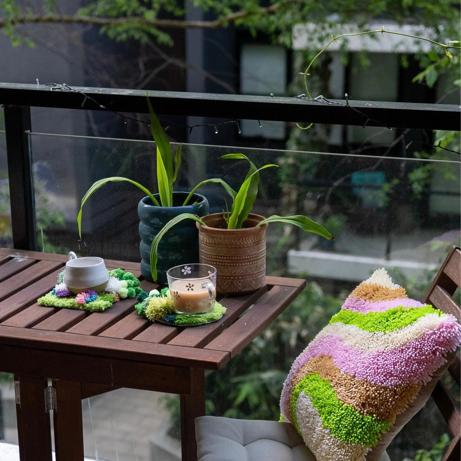 Craft Club Co Australia & NZ FLOWER PATCH Moss Rug Coaster Kit