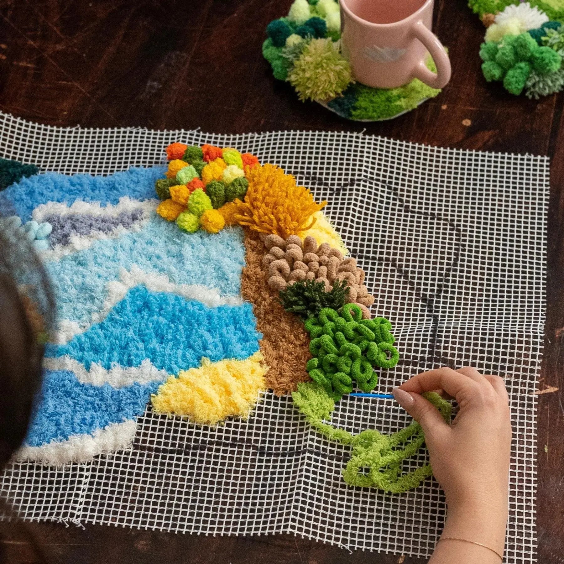 Craft Club Co Australia & NZ MAGICAL MOSS Rug Making Kit