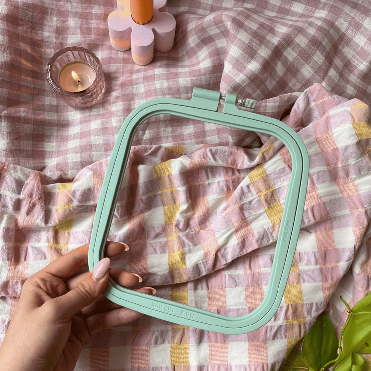 Craft Club Co Australia Rectangle Embroidery Hoop - Mint (16.5cm)