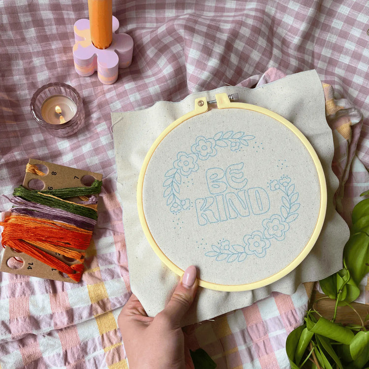 Craft Club Co Australia Round Embroidery Hoop - Yellow (18cm)