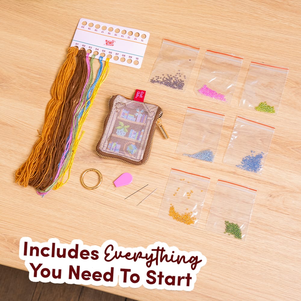 Craft Club Co BOOK NOOK - Beaded Pouch Kit