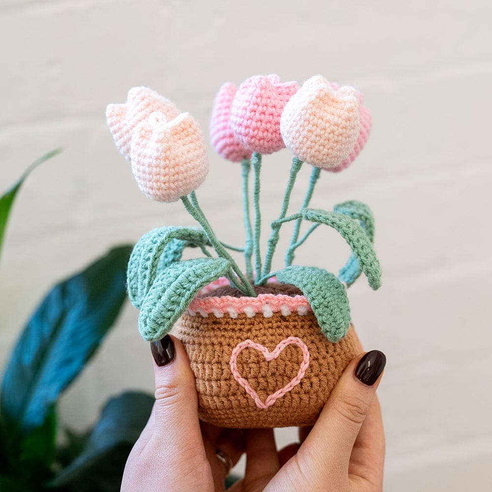 Craft Club Co Tulip Pot DIY | Crochet Pot Plant Kit