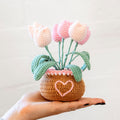 Craft Club Co Tulip Pot DIY | Crochet Pot Plant Kit