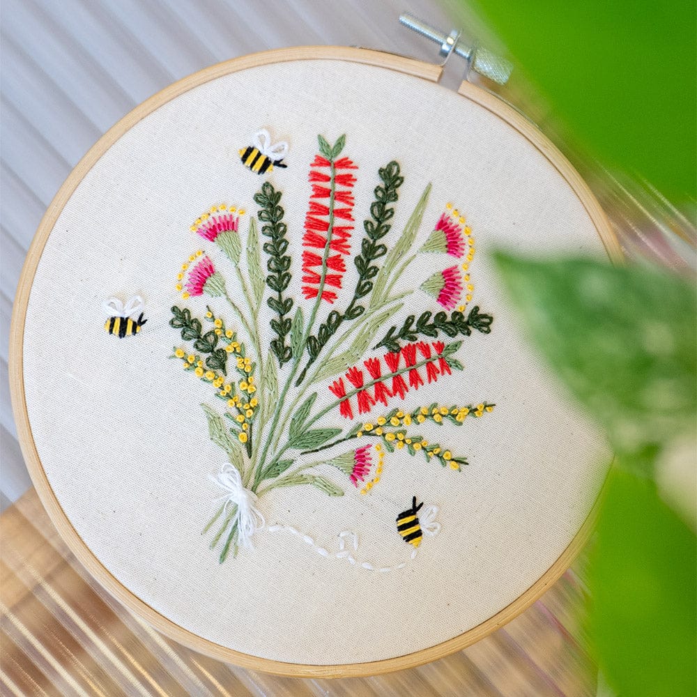Craft Club Co AUSTRALIAN NATIVE BOUQUET Embroidery Kit