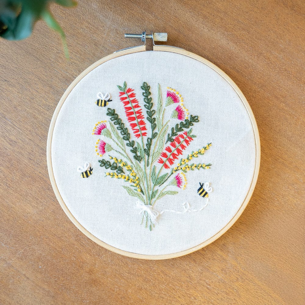 Craft Club Co AUSTRALIAN NATIVE BOUQUET Embroidery Kit