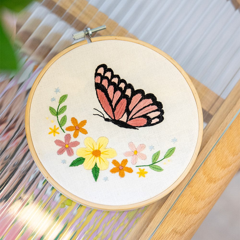Craft Club Co BLUSHING BUTTERFLY Embroidery Kit