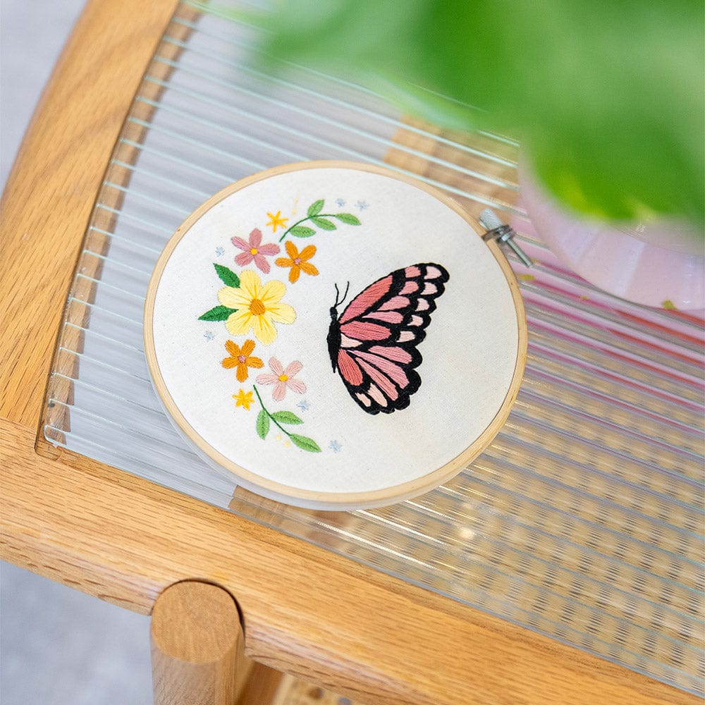 Craft Club Co BLUSHING BUTTERFLY Embroidery Kit