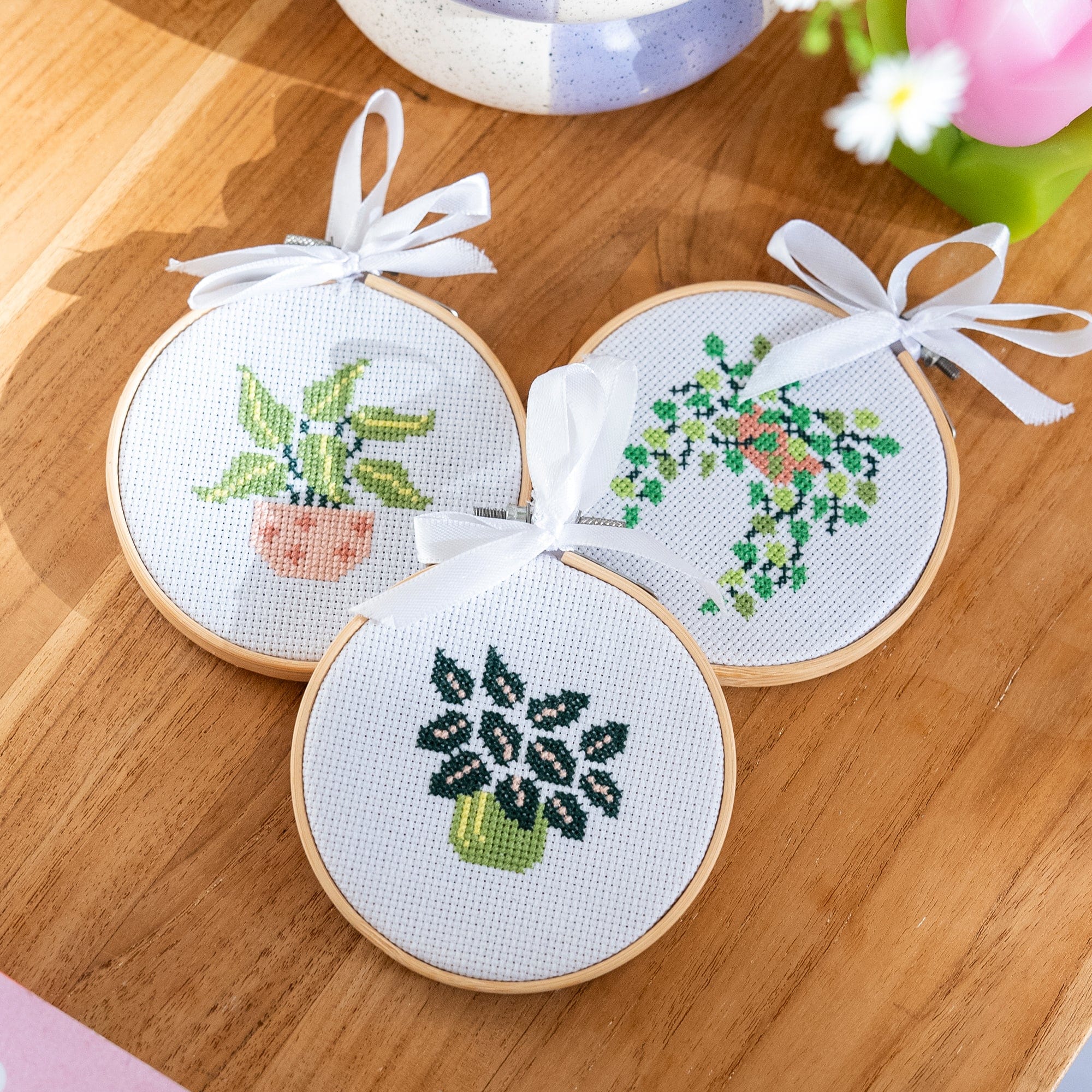Craft Club Co POT PLANT MINIS - Cross Stitch Kit