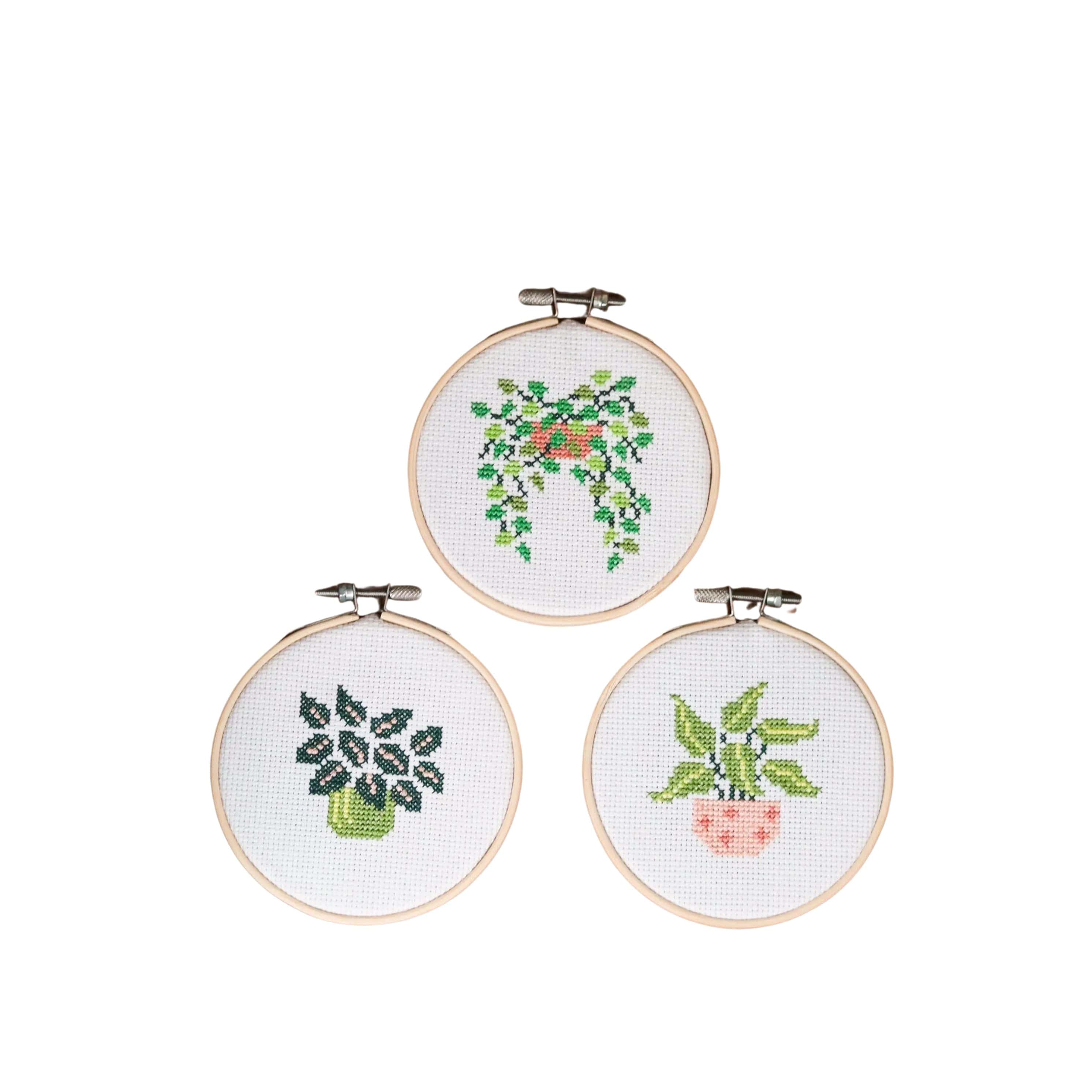 Craft Club Co POT PLANT MINIS Cross Stitch Kit