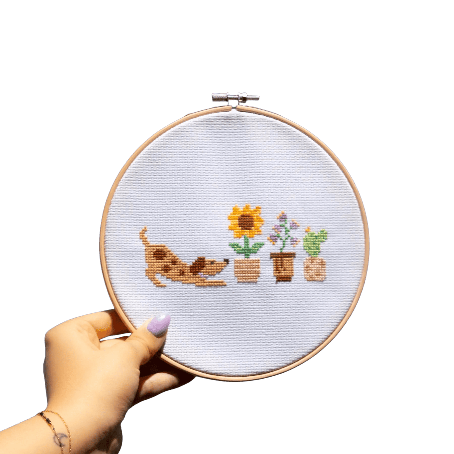 Craft Club Co PUP & PETALS Cross Stitch Kit