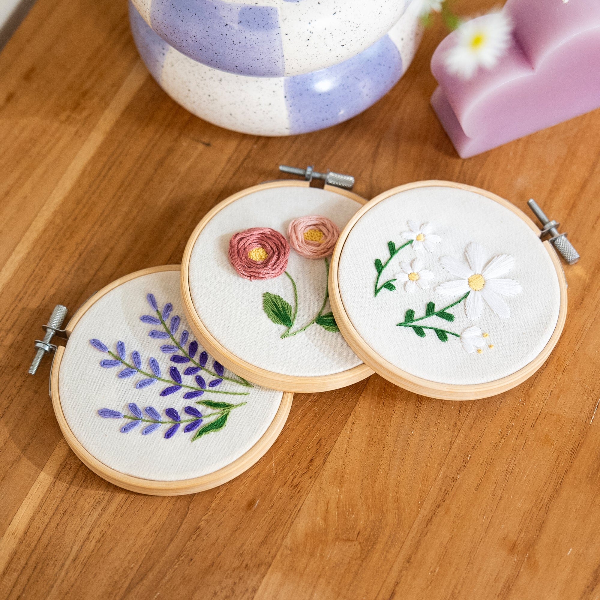 Craft Club Co FLORAL MINIS - Embroidery Kit