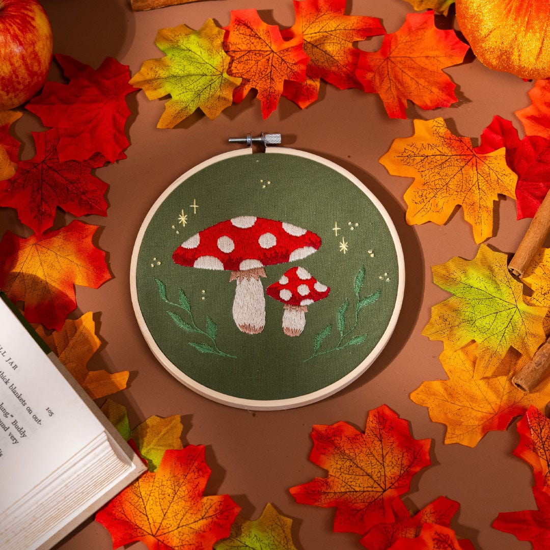 Craft Club Co MAGICAL MUSHROOM Embroidery Kit