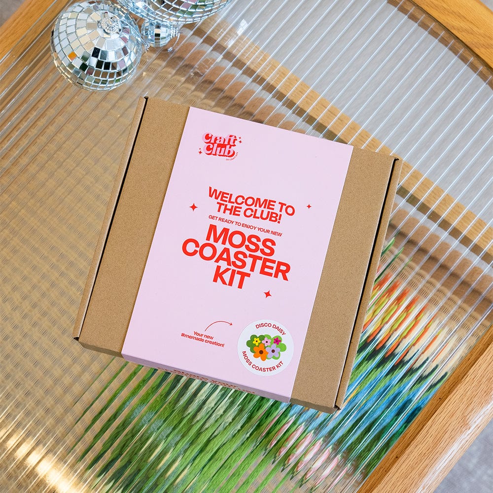 Craft Club Co DISCO DAISY Moss Coaster Kit | Limited Edition