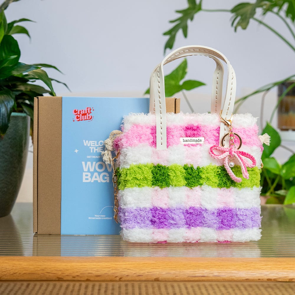 Craft Club Co Gingham | Rainbow Limited Edition | Woven Handbag DIY Kits