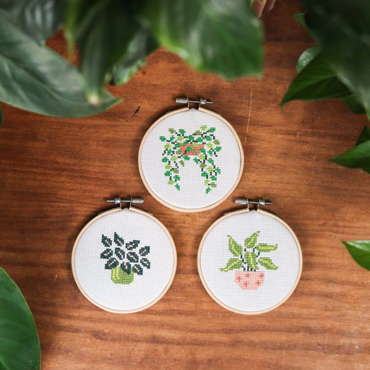 Craft Club Co POT PLANT MINIS Cross Stitch Kit