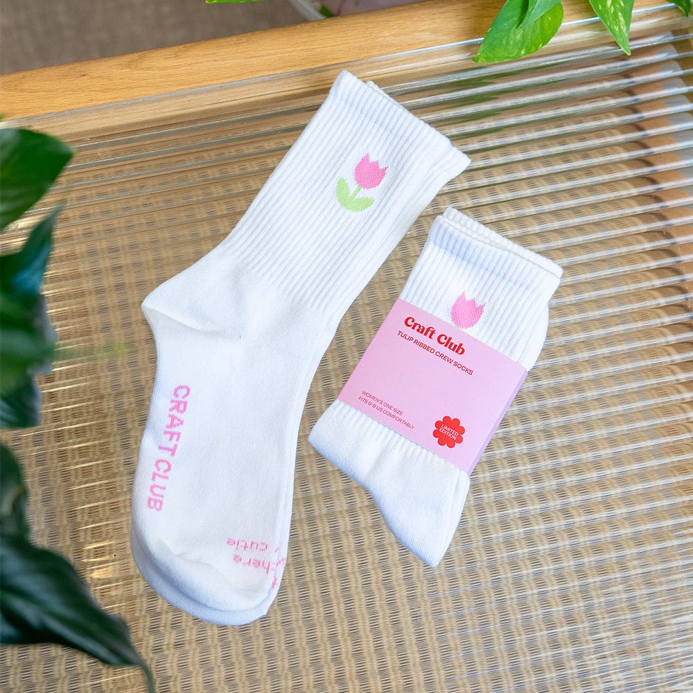 Craft Club Co Tulip Crew Socks | Limited Edition
