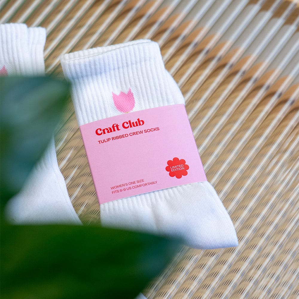 Craft Club Co Tulip Crew Socks | Limited Edition