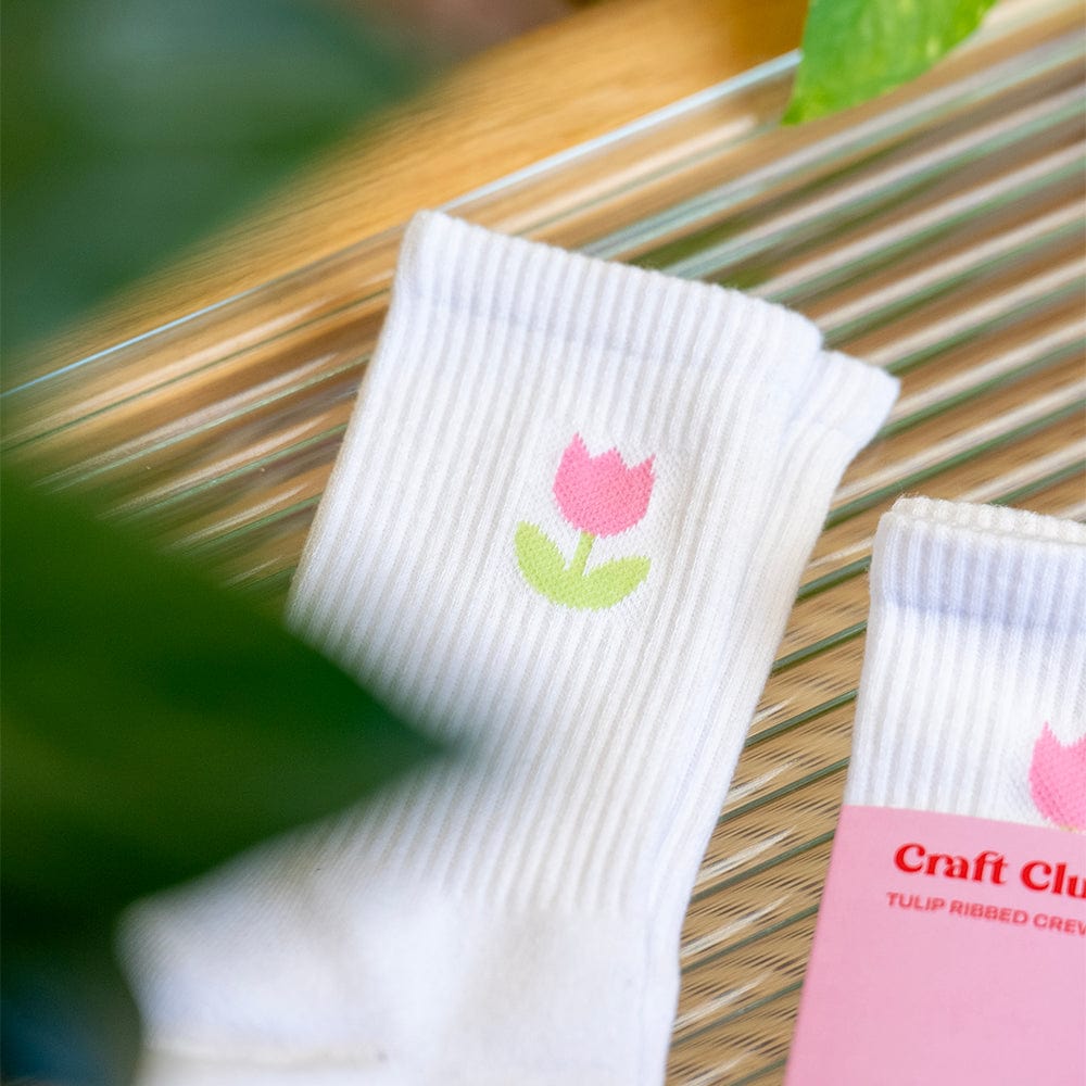 Craft Club Co Tulip Crew Socks | Limited Edition