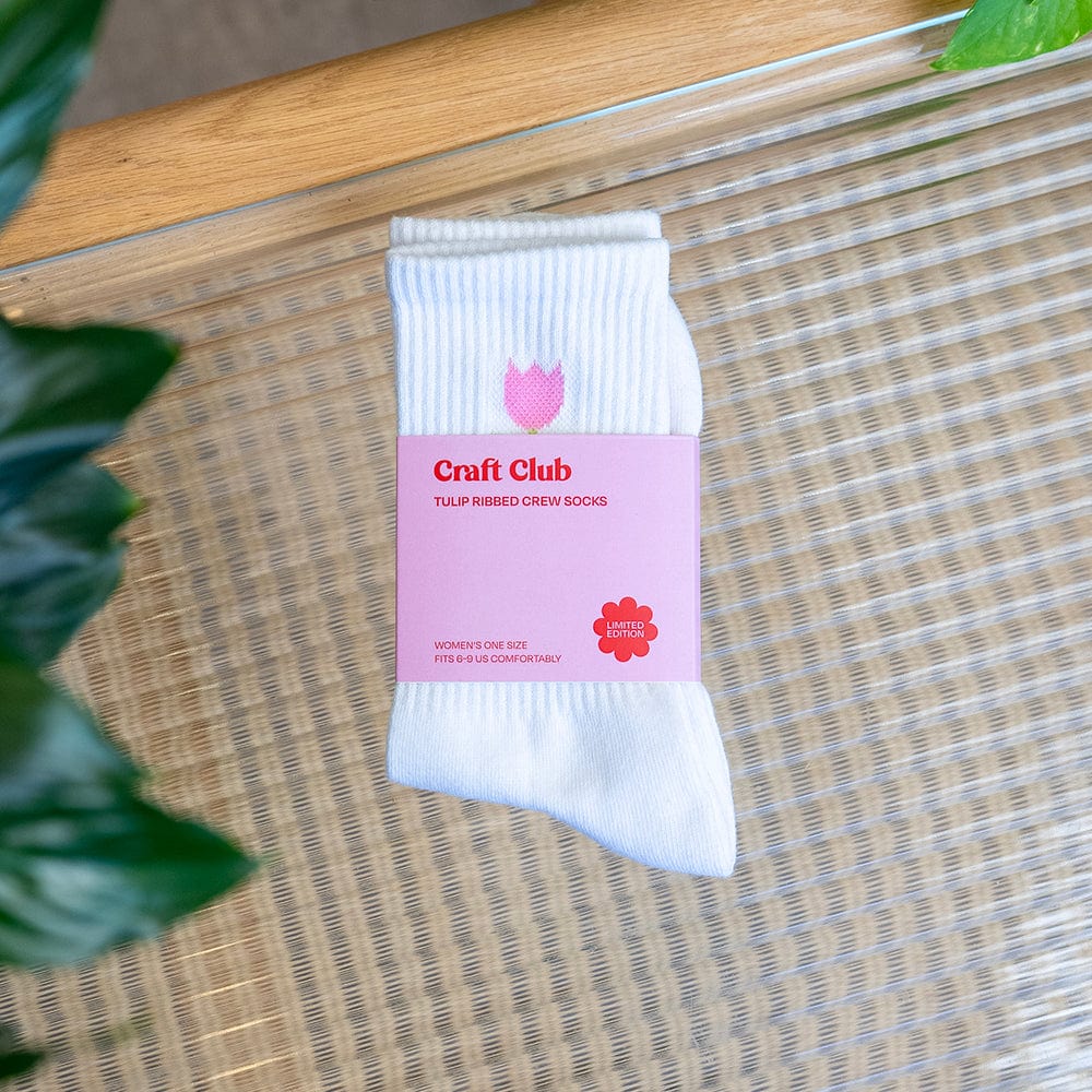 Craft Club Co Tulip Crew Socks | Limited Edition