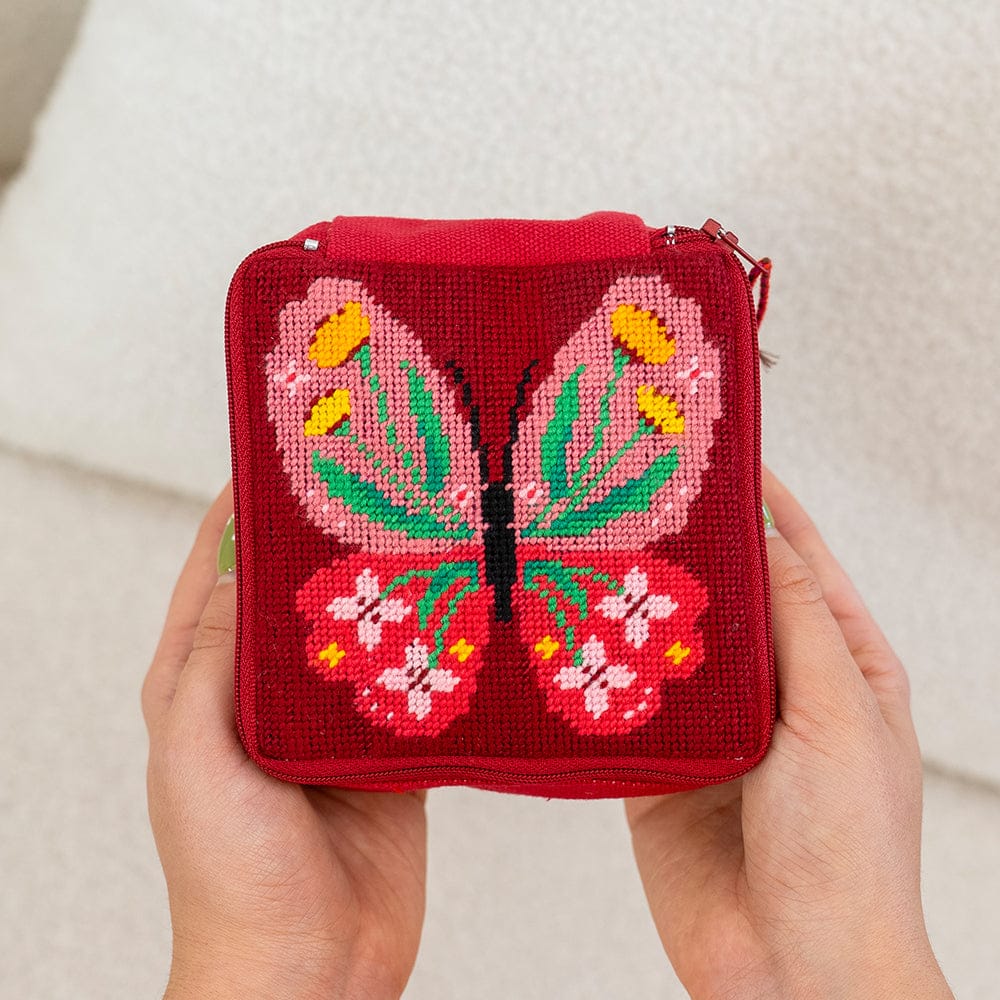 Craft Club Co Butterfly Bloom - Needlepoint Pouch Kit
