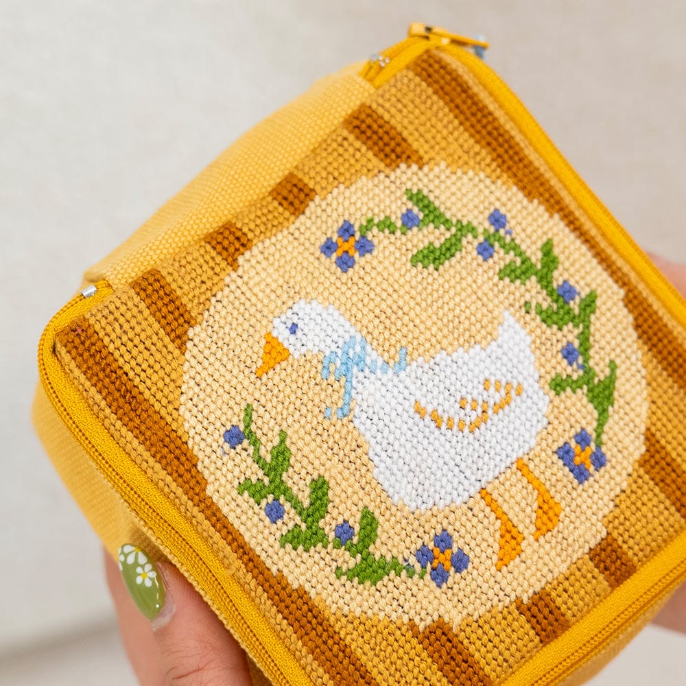 Craft Club Co Duck, Duck, Goose - Needlepoint Pouch Kit