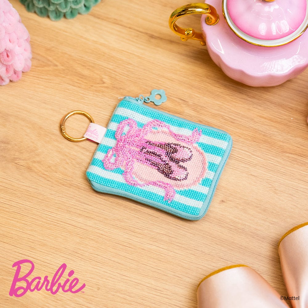 Craft Club Co BARBIE™ BALLET SHOES - Beaded Needlepoint Wallet Kit
