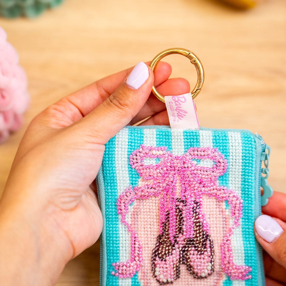 Craft Club THE WHOLE BALLET - Needlepoint Bundle — Ballet Shoes wallet close-up