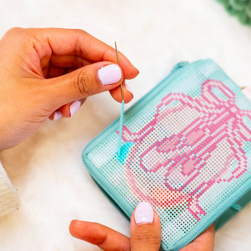 Craft Club Co BARBIE™ BALLET SHOES - Beaded Needlepoint Wallet Kit