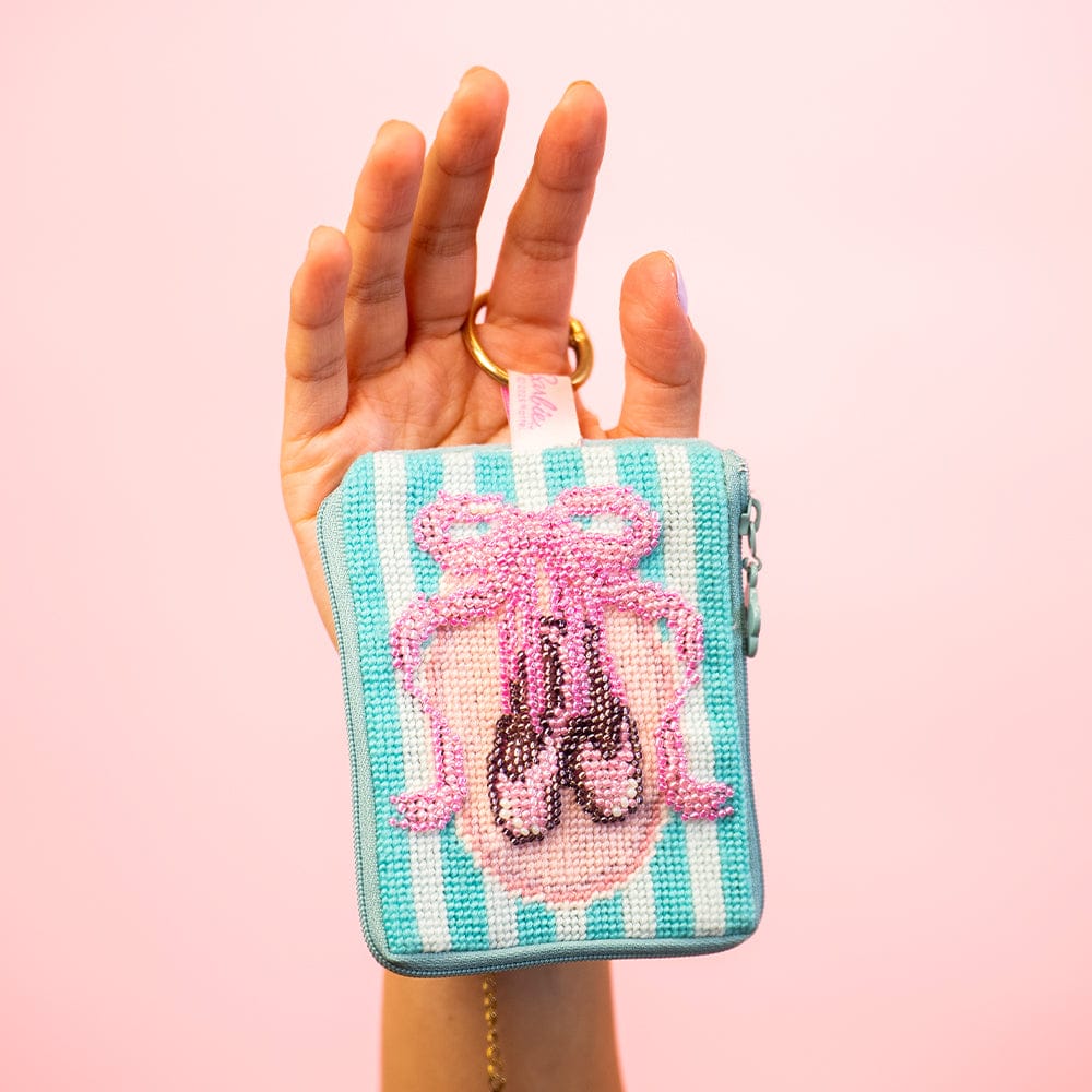 Craft Club THE WHOLE BALLET - Needlepoint Bundle — Ballet Shoes wallet in hand