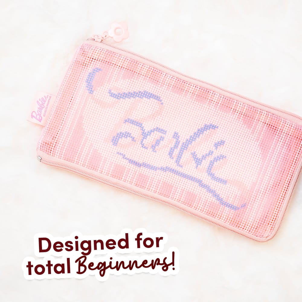 Craft Club Co BARBIE™ - Needlepoint Pencil Case Kit