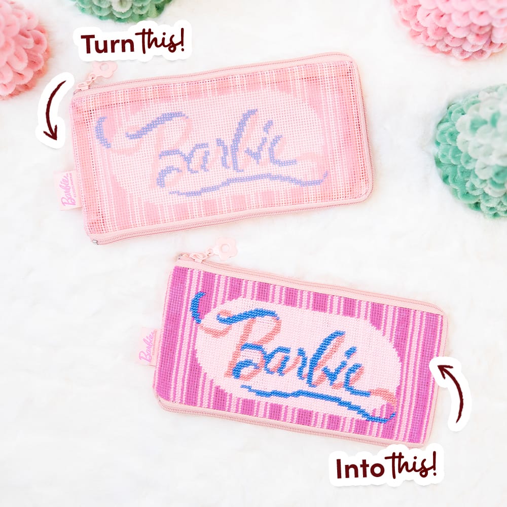 Craft Club Co BARBIE™ - Needlepoint Pencil Case Kit