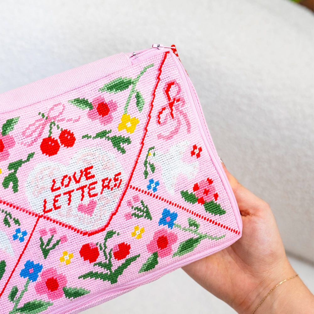 Craft Club Co Love Letters - Needlepoint Pouch Kit