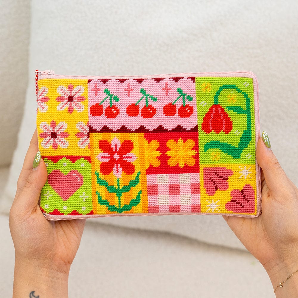 Craft Club Co Patchwork Party - Needlepoint Pouch Kit