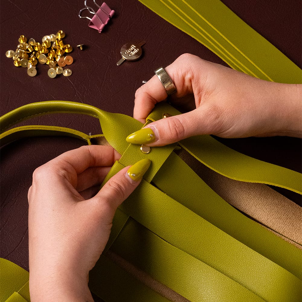 Craft Club Co MARTINI GREEN LIMA - Basket Weave Bag Kit