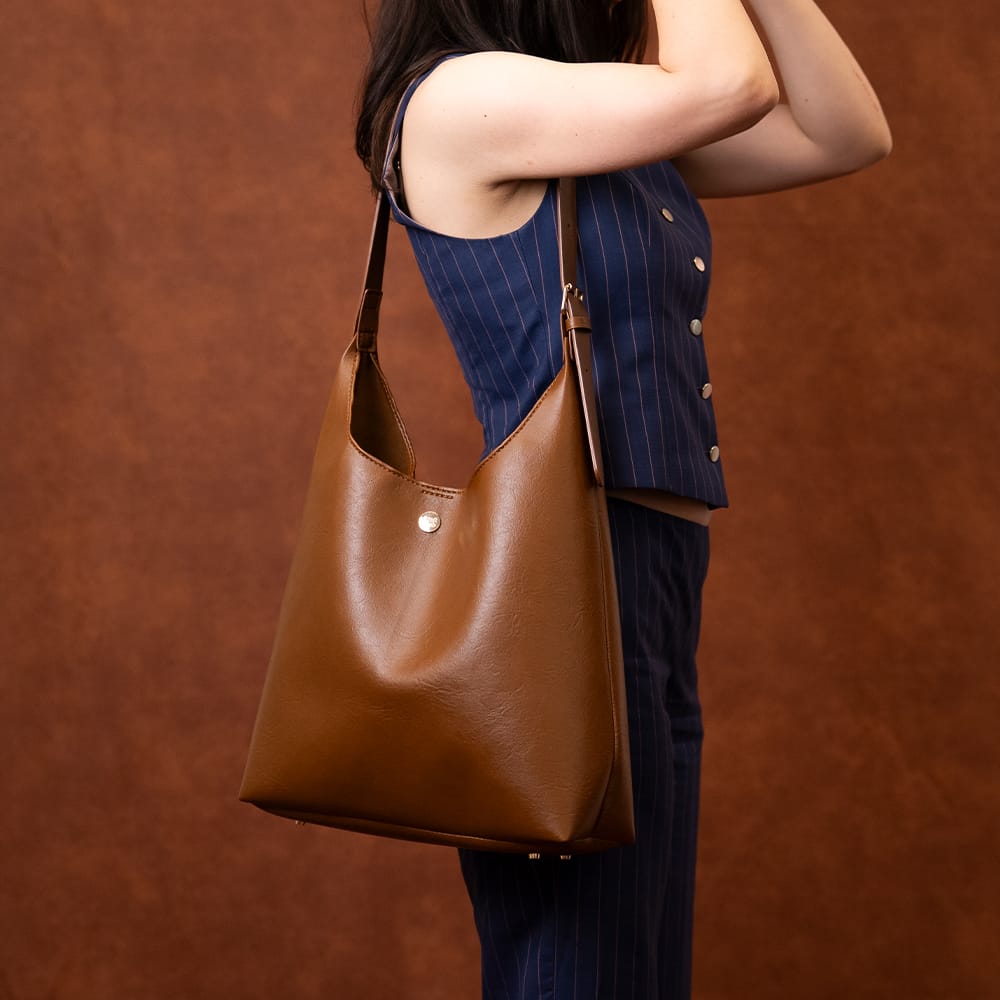 Craft Club Co TAN BROWN SYDNEY - Slouch Tote Bag Kit