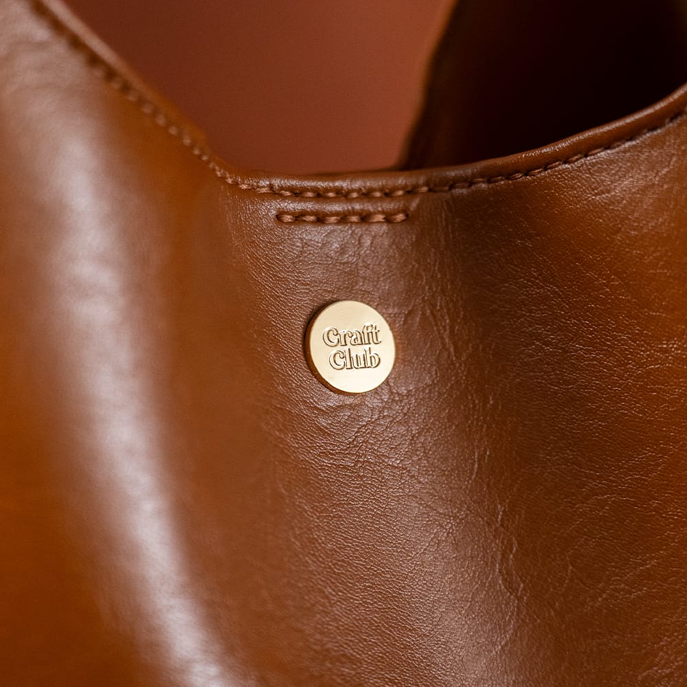 Craft Club Co TAN BROWN SYDNEY - Slouch Tote Bag Kit