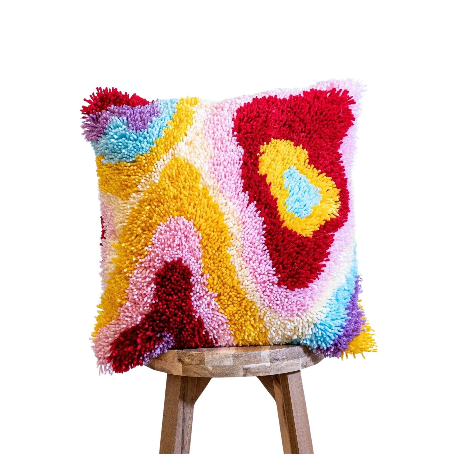 Craft Club Co PSYCHEDELIA Latch Hook Cushion Kit