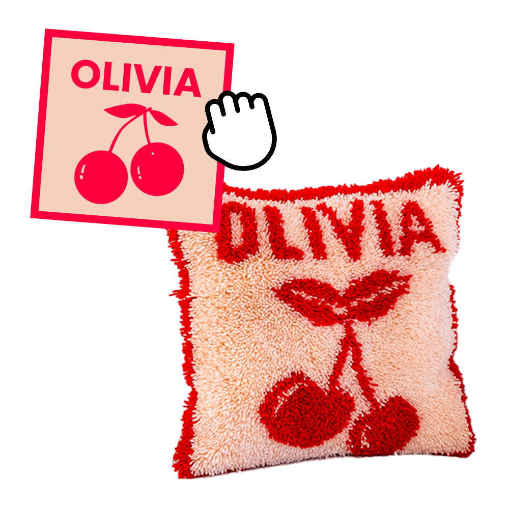 Craft Club Co CUSTOM XL CUSHION - Custom Latch Hook Cushion Kit