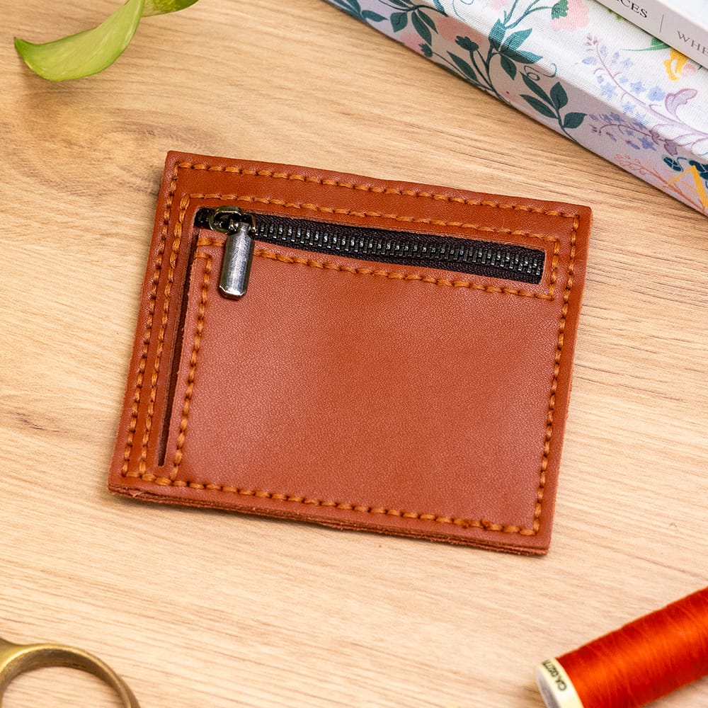 Craft Club Co TAN BROWN THE SLIP - Leather Cardholder Kit