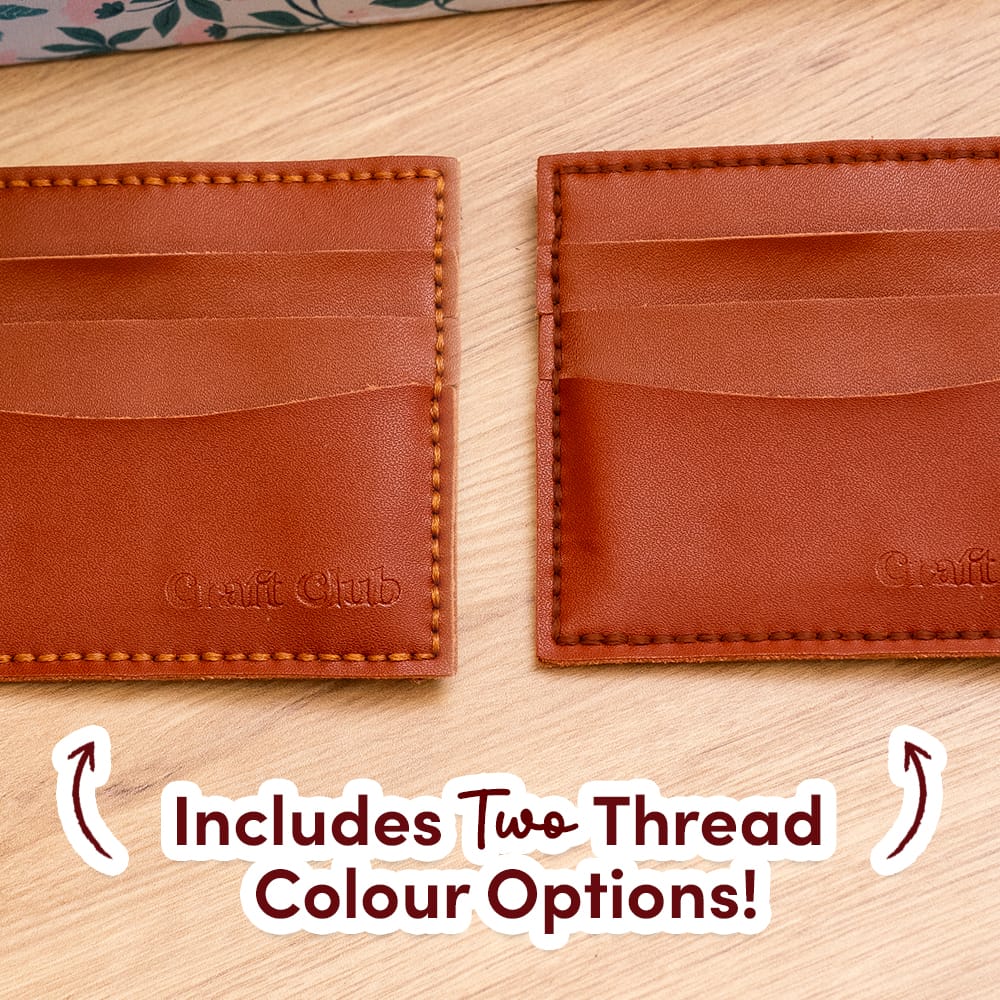 Craft Club Co TAN BROWN THE SLIP - Leather Cardholder Kit