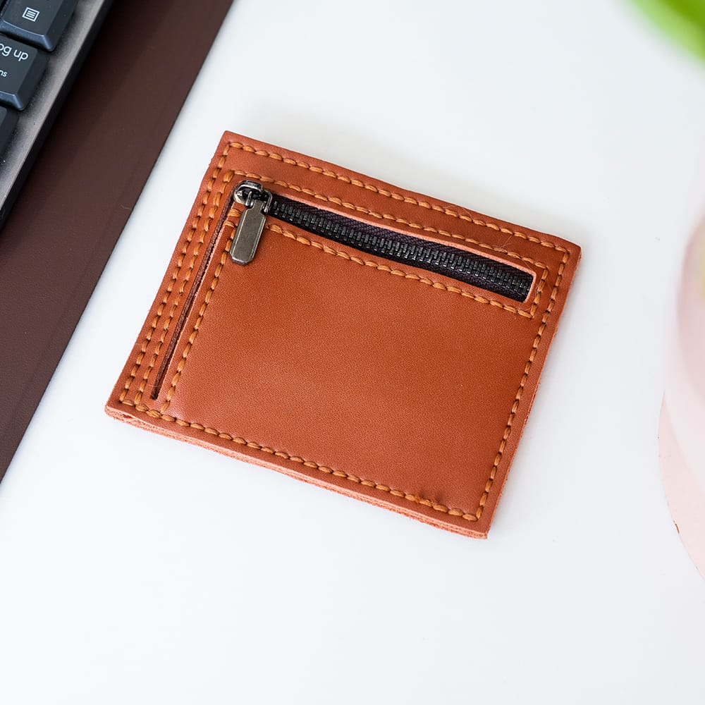 Craft Club Co TAN BROWN THE SLIP - Leather Cardholder Kit