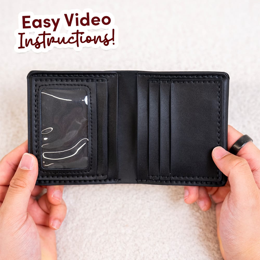 Craft Club Co NAPPA BLACK THE FOLD - Leather Wallet Kit